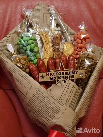 Мужской съедобный букет