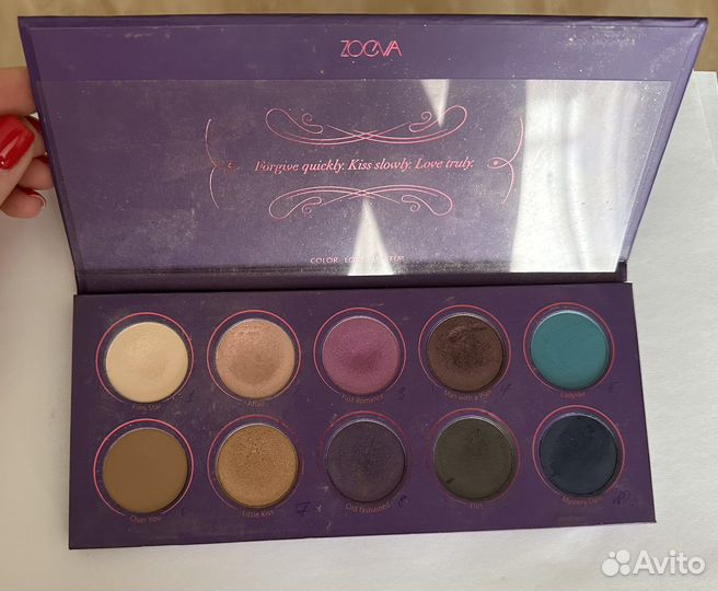 Палетка теней zoeva