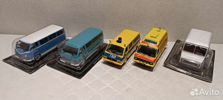 Модели авто Раф 2203, 977, Tampo, Ераз 1/43