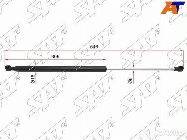 Амортизатор крышки багажника lifan X60