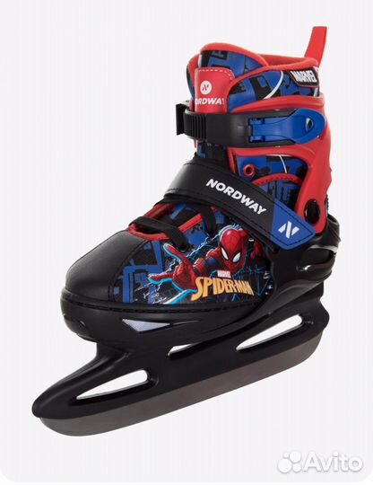 Коньки детские раздвижные Nordway spider-MAN