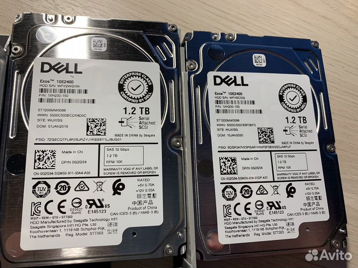Серверный HDD Dell SAS 10k 1.2TB 1200GB