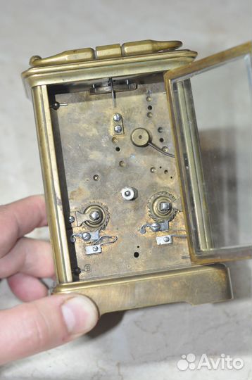 Старинные Каретные большие часы в работу