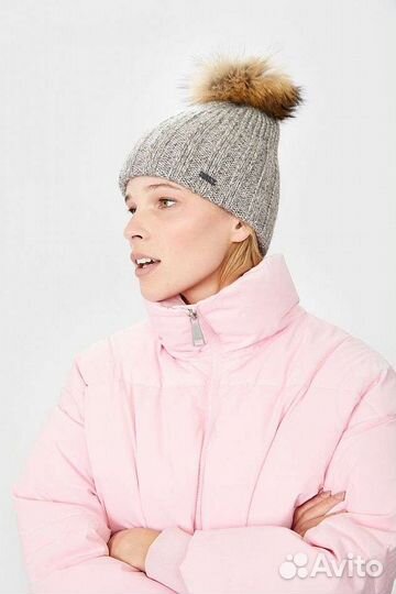 Шапка зимняя baon новая, мех енот