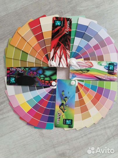 Набор цетовых вееров для шопинга