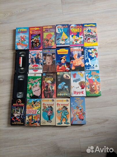 Видеокассеты vhs с фильмами и мультфильмами