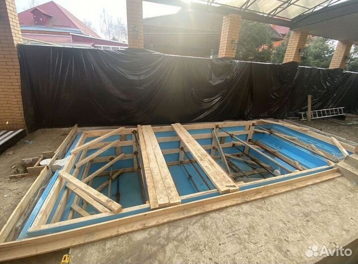 Полипропиленовый бассейн 7м*3м*1,5м