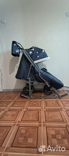 Детские санки коляска бу