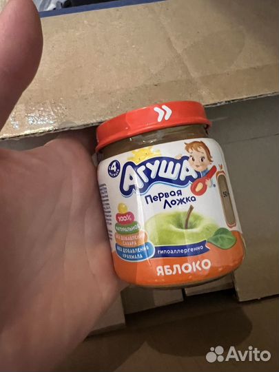 Фруктовое пюре агуша