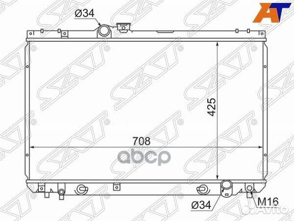 Радиатор Toyota Crown 95-07 / Crown Majesta 95-04