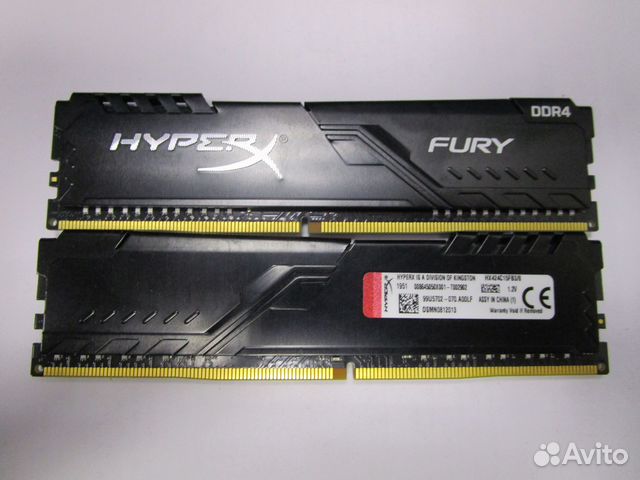 Оперативная память 8Gb Kingston HyperX Fury 2400MH