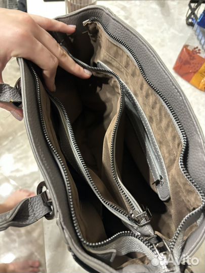 Сумка женская искуственная кожа серая