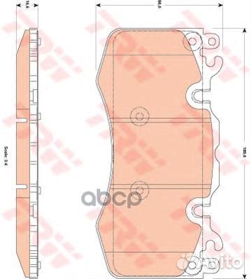 Колодки передние land rover discovery IV, range