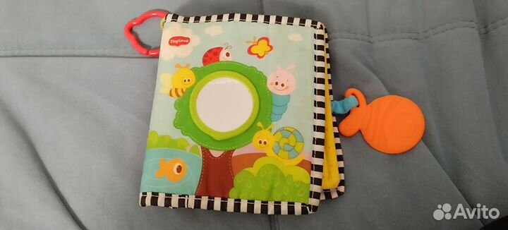 Детская развивающая книжка шуршащая мягкая