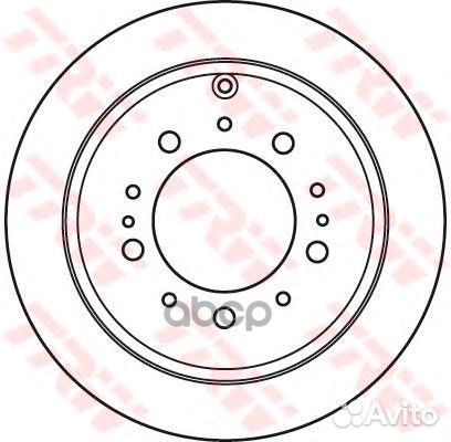 Диск тормозной зад toyota land cruiser 200