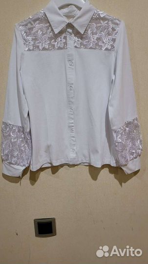 Блузка школьная 140-146-152