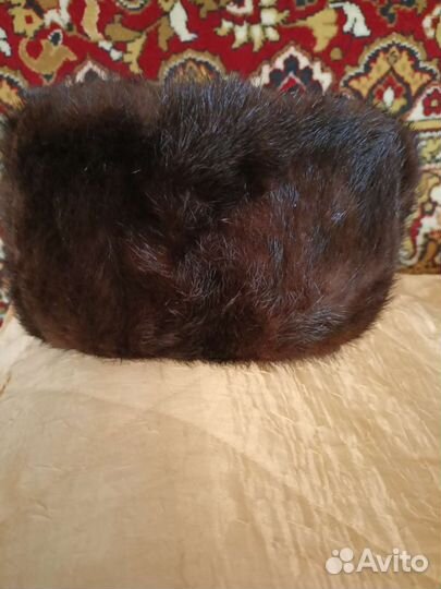 Норковая шапка мужская ушанка