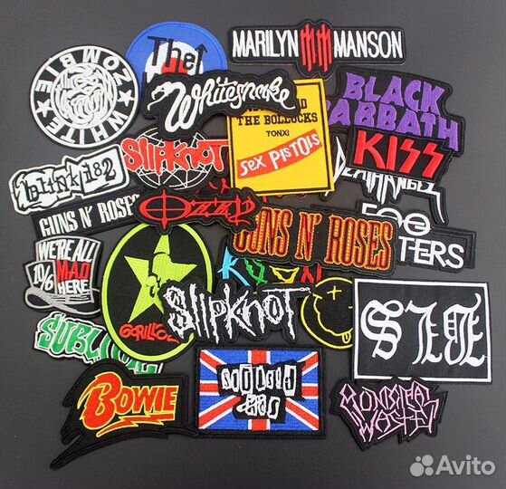 Нашивки с музыкальными группами