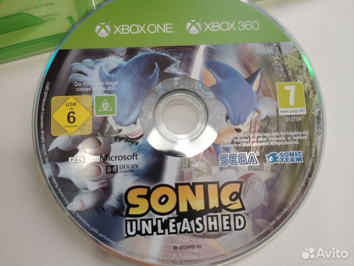 Sonic Unleashed xbox 360/One Edition