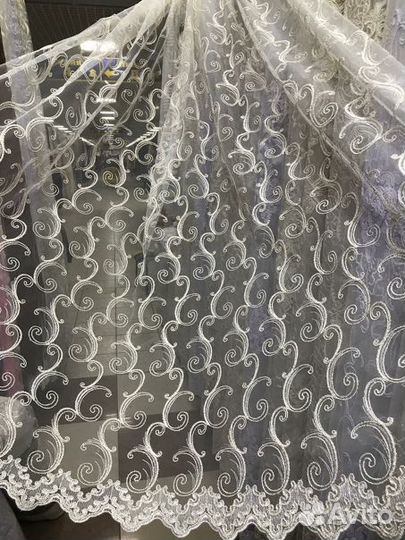 Тюль корт, готовые комплекты