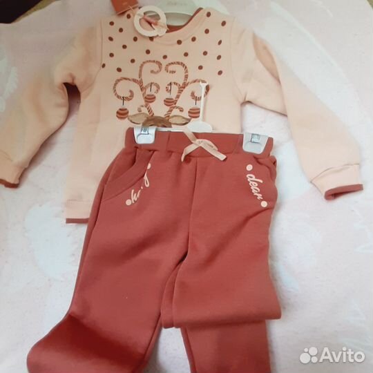 Костюм теплый детский на девочку