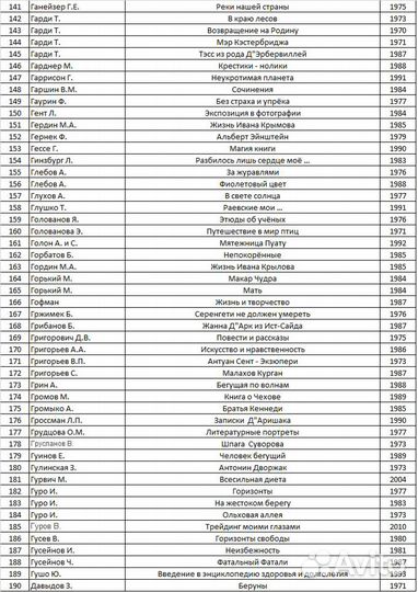 Разные книги по спискам