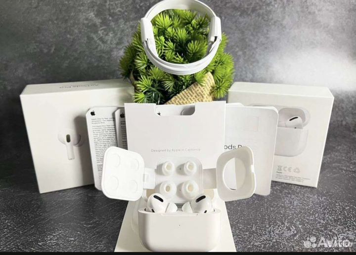 Airpods pro с шумоподавлением/прозрачностью