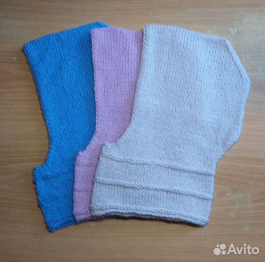 Капюшон голубой цикломен розовый