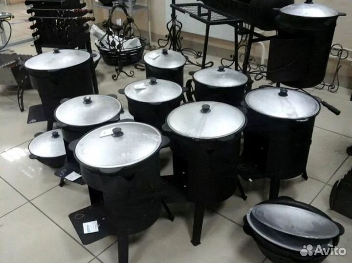 Комплект казан + печь с трубой 12л