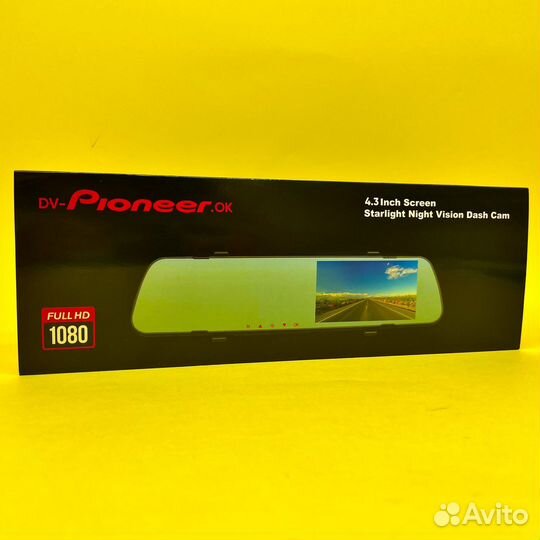 Автозеркало 3 в 1 Pioneer 1080 HD