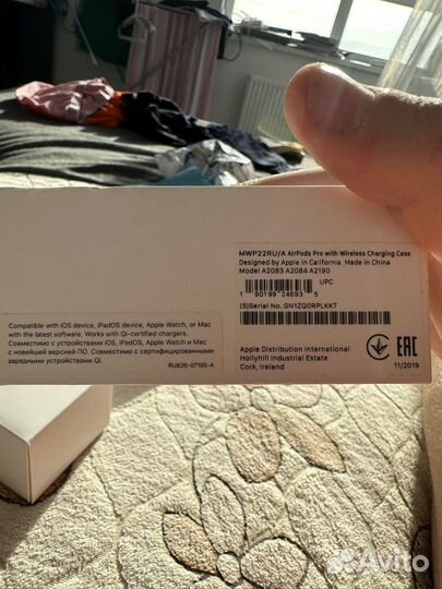 Беспроводные наушники apple airpods pro