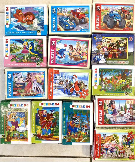 Пазлы пакетом для детей 36 шт