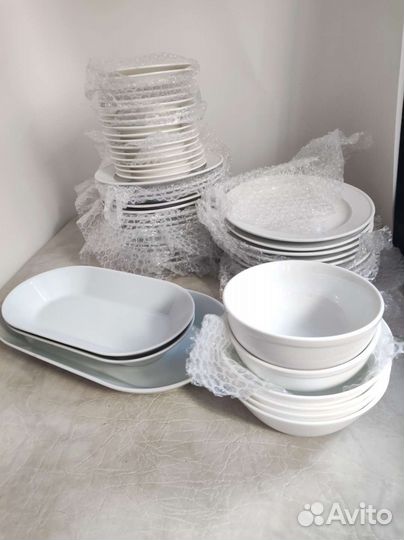 Посуда белая для офиса, кафе, ресторана