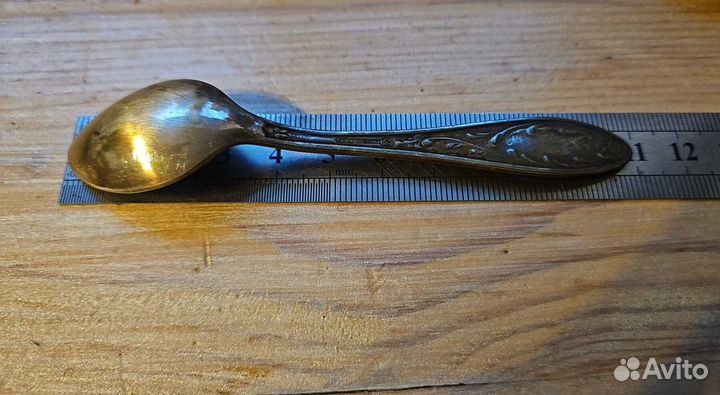 Ложка кофейная чайная мельхиор СССР винтаж