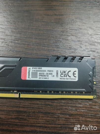 Оперативная память Kingston DDR4 16Gb fury Beast