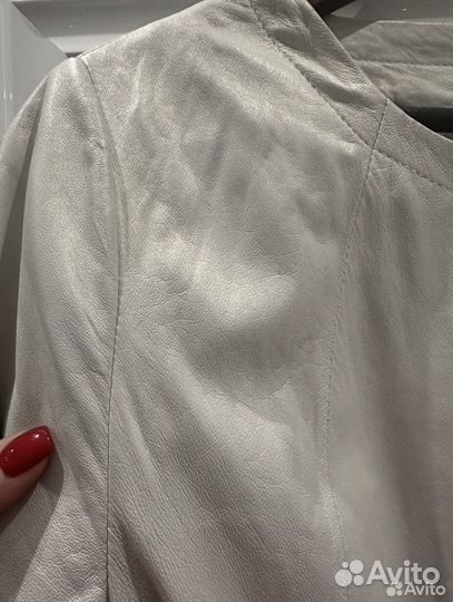 Плащ из натуральной кожи