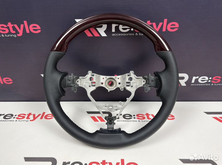 Руль Toyota Harrier 60 Красное Дерево