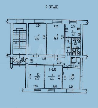 Комната 12,7 м² в 1-к., 2/6 эт.