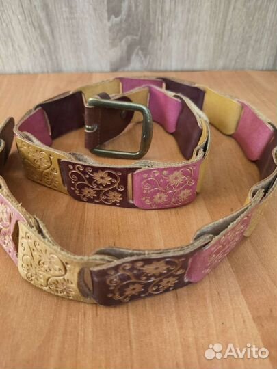 Ремень женский кожаный натуральный