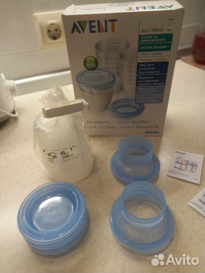 Контейнеры для хранения грудного молока Avent