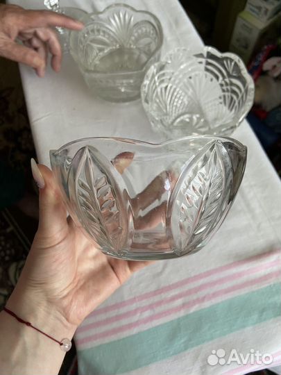 Хрустальная салатница СССР