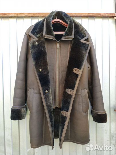 Дубленка куртка мужская зимняя