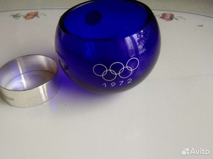 Ваза цветной хрусталь германия