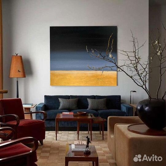 Интерьерная картина маслом абстракция