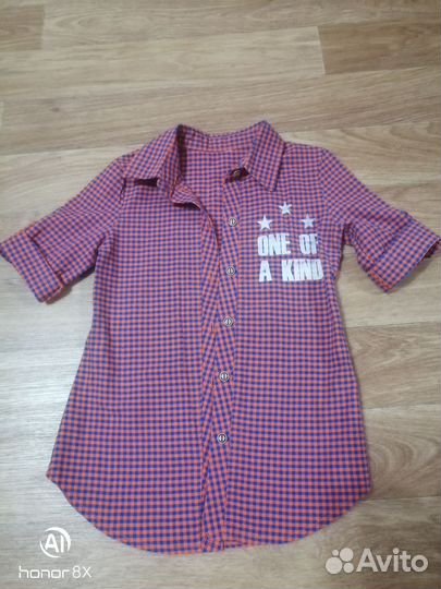 Рубашка для девочки 104 110