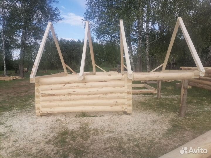 Готовая баня из сруба