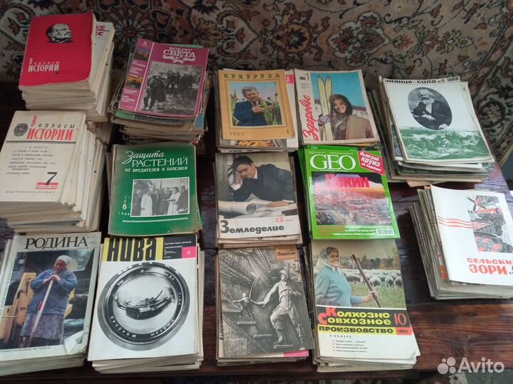 Большое колличество журналов СССР