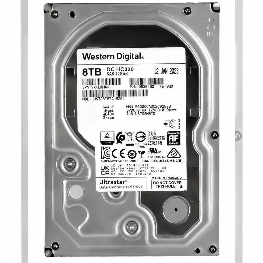 [HUS728T8TAL5204] Жесткий Диск Western Digital 8tb Hus728t8tal5204