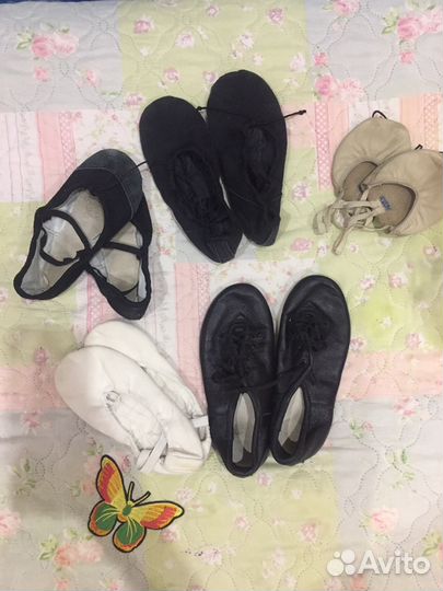 Гимнастический купальник, шорты, джазовки, балетки