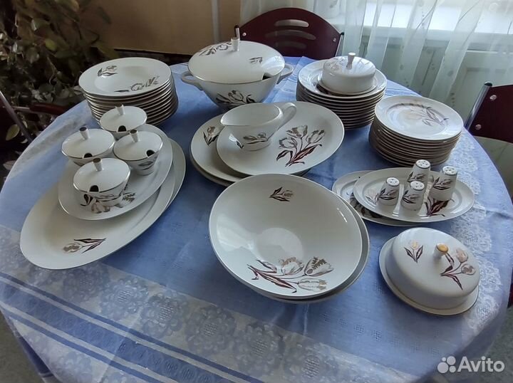 Столовый сервиз гдр Freiberger Porzellan 1975 год